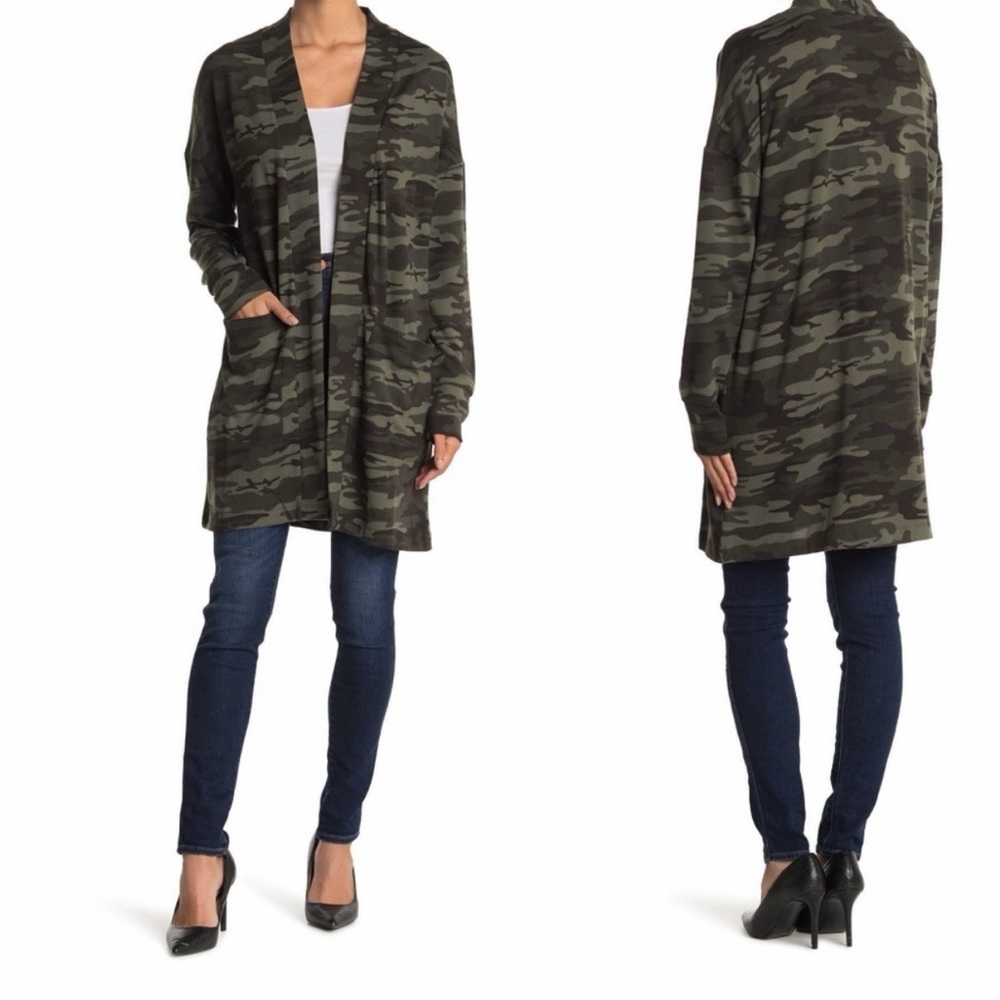 Sanctuary Camo Hooded Cardigan